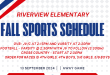 Riverview Fall Sports Schedule